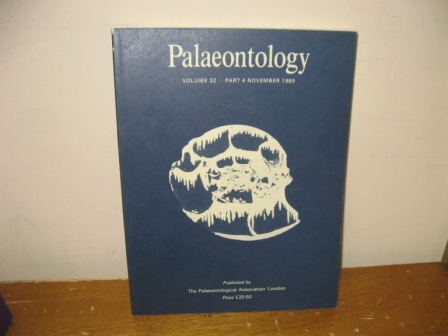 Palaeontology: Volume 32, Part 4, November 1989
