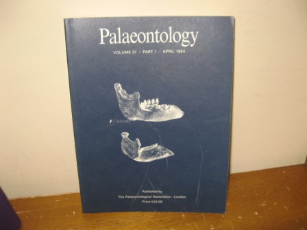 Palaeontology: Volume 37, Part 1, April 1994