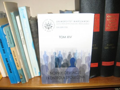 Normy, Dewiacje I Kontrola Spoleczna: Tom XIV