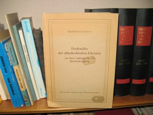 Denkmaler Der Alttschechischen Literatur