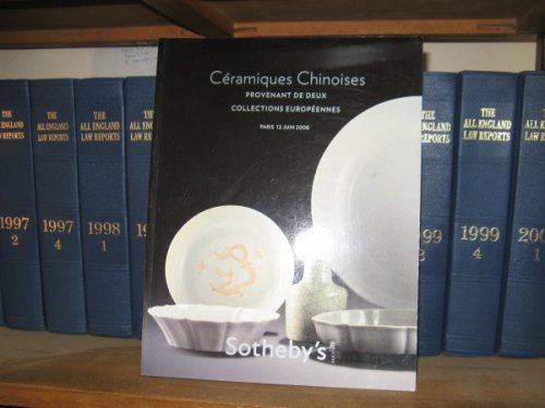Ceramiques Chinoises: Provenant de Deux, Collections Europeennes; Paris, 12 Juin 2008
