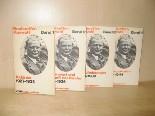 Bonhoeffer-Auswahl, Bands 1 - 4