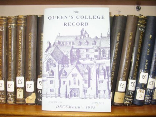 The Queen's College Record: Volume VII, Number 1, December 1995