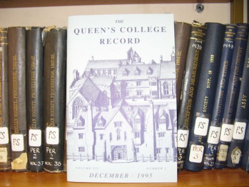 The Queen's College Record: Volume VII, Number 1, December 1995