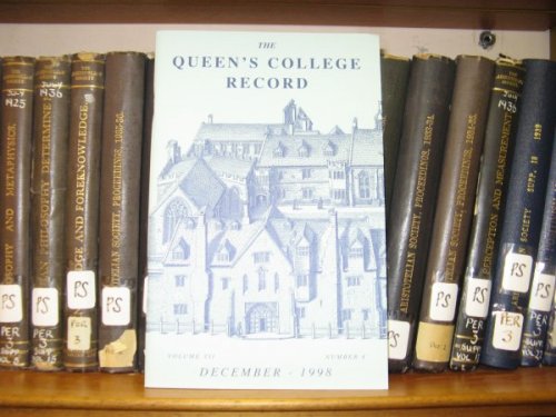 The Queen's College Record: Volume VII, Number 4, December 1998