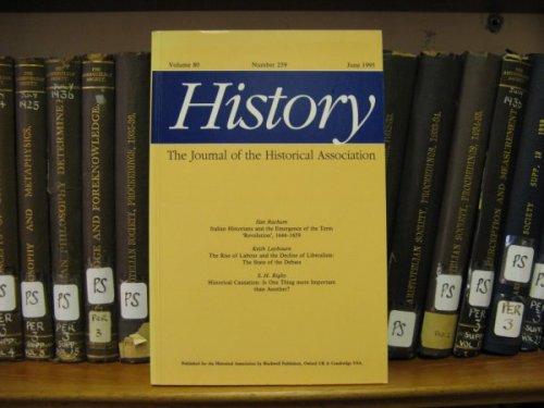 History: The Journal of The Historical Association: Volume 80, Number 259, June 1995