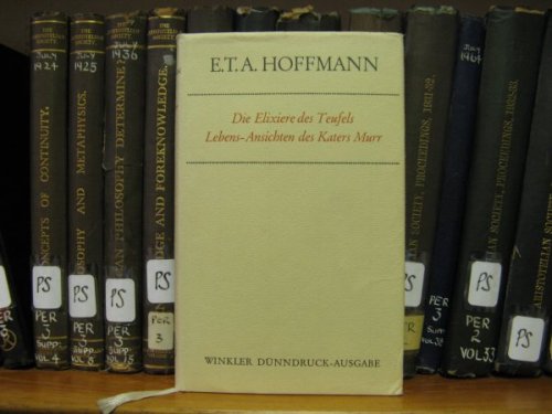 Die Elixiere des Teufels Lebens-Ansichten des Katers Murr