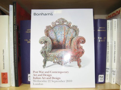 Post War and Contemporary Art and Design/Italian Art and Design: Wednesday 22 September 2010, London