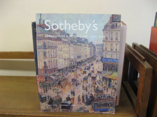 Impressionist & Modern Art Part One, 7 November 2001