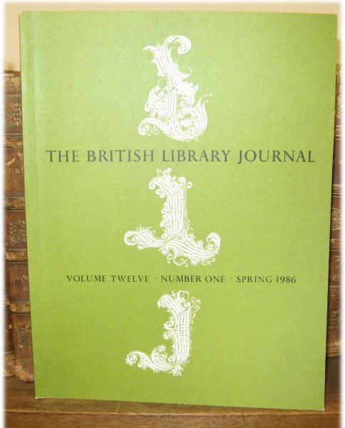 The British Library Journal, Volume 12, Number 1, Spring 1986