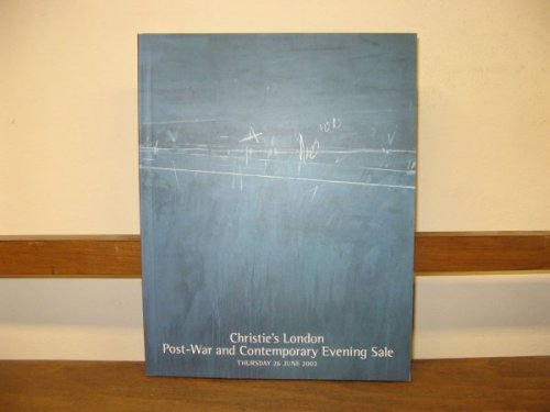 Post-War and Contemporary Evening Sale, 26 June 2003