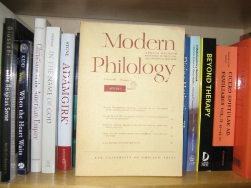 Modern Philology: Volume 69, Number 1, August 1971