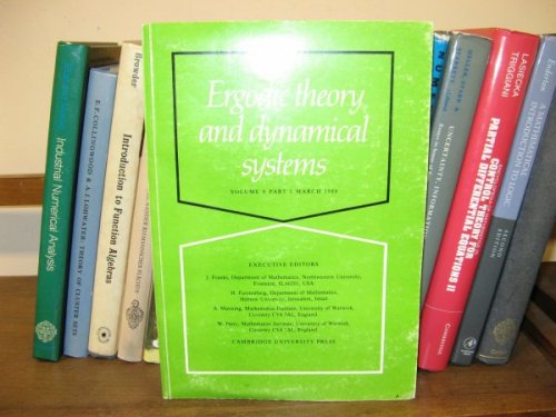 Ergodic Theory and Dynamical Systems, Volume 9, Part 1, March 1989