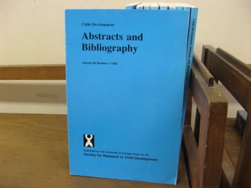 Child Development Abstracts and Bibliography; Volume 66, Number 3, 1992