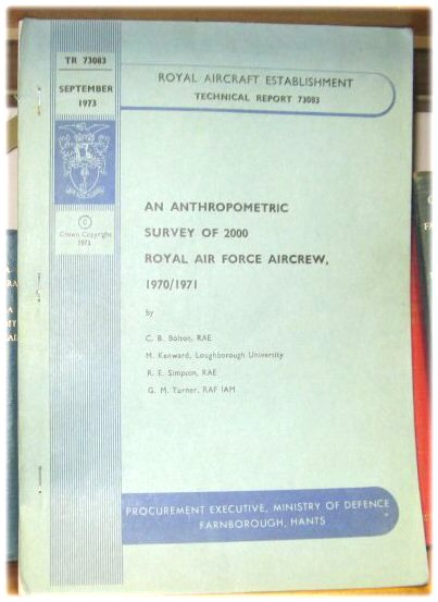 An Anthropometric Survey of 2000 Royal Air Force Aircrew, 1970/1971