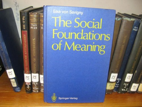 The Social Foundations of Meaning