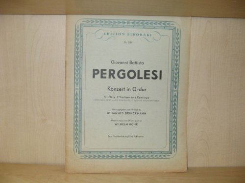 Giovanni Battista Pergolesi: Konzert in G-dur