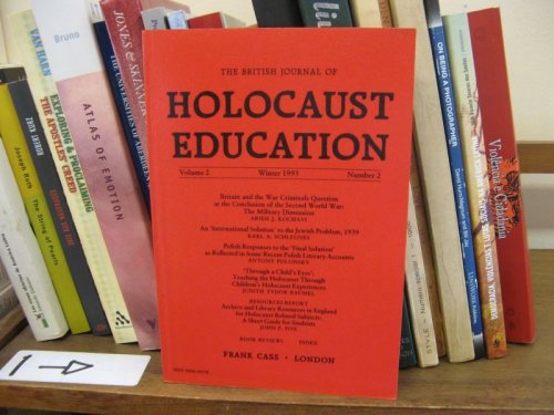 The British Journal of Holocaust Education; Volume 2, Winter 1993, Number 2