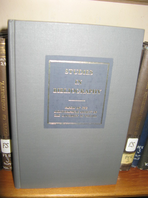 Studies in Bibliography: Vol. XLII, 1989