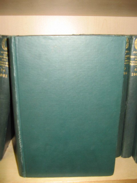 Journal of Comparative and Physiological Psychology: Volume 51, 1958