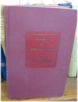 Studies in Bibliography: Papers of the Bibliographical Society of the University of Virginia; Volume XXVIII, 1975