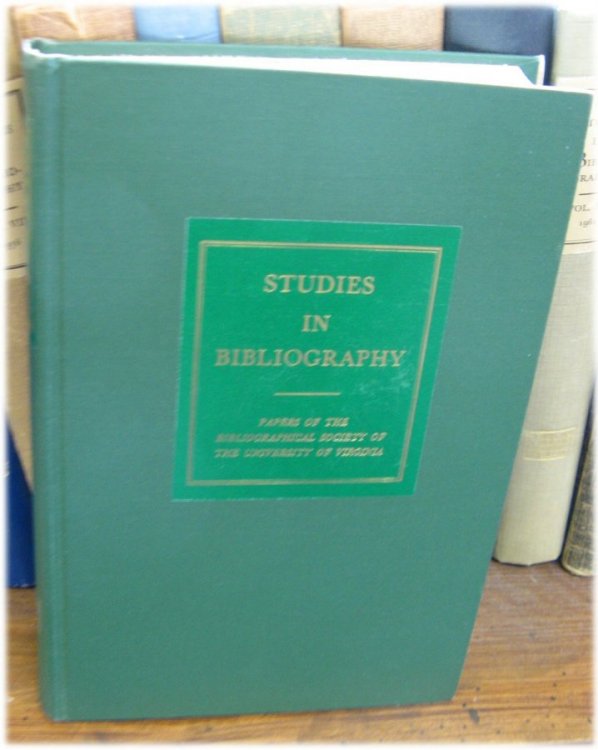 Studies in Bibliography: Papers of the Bibliographical Society of the University of Virginia; Volume XXXII, 1979