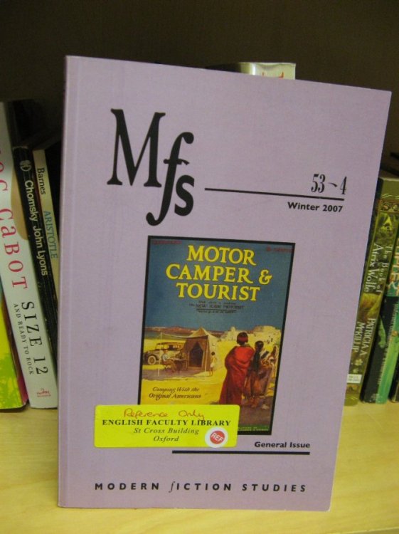 Image for Modern Fiction Studies: Volume 53, Number 4, Winter 2007 Modern Fiction Studies: Volume 53, Number 4, Winter 2007