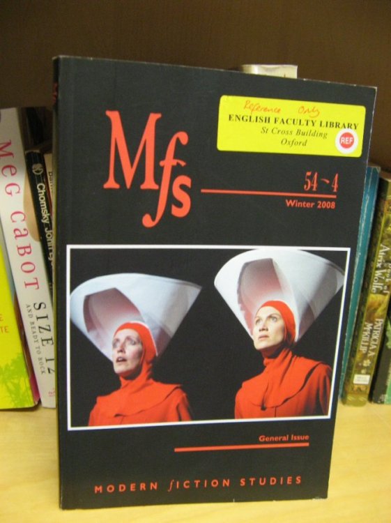 Image for Modern Fiction Studies: Volume 54, Number 4, Winter 2008 Modern Fiction Studies: Volume 54, Number 4, Winter 2008