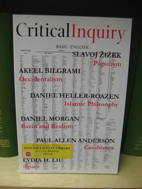 Critical Inquiry: Vol. 32, No. 3, Spring 2006, Pages 381-586