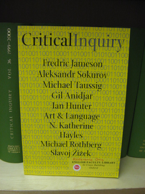 Critical Inquiry: Vol. 33, No. 1, Autumn 2006, Pages 1-218