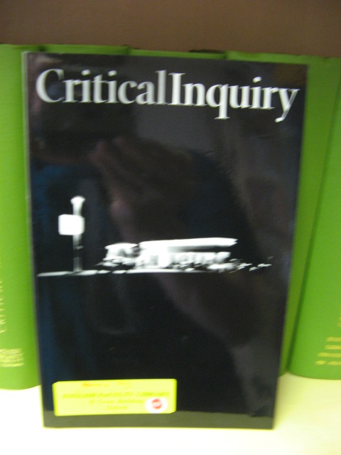 Critical Inquiry: Vol. 34. No. 4, Summer 2008, Pages 633-844