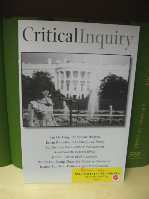 Critical Inquiry: Vol. 35. No. 1, Autumn 2008, Pages 1-196