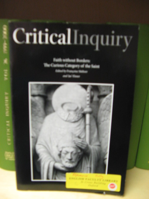 Critical Inquiry: Vol. 35, No. 3, Spring 2009, Pages 375-728