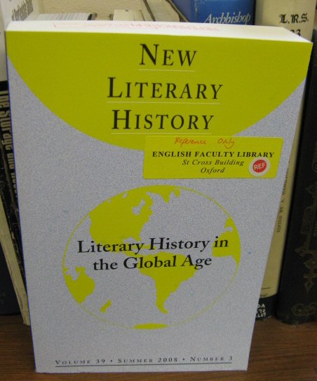 New Literary History: A Journal of Theory and Interpretation; Volume 39, Number 3, Summer 2008