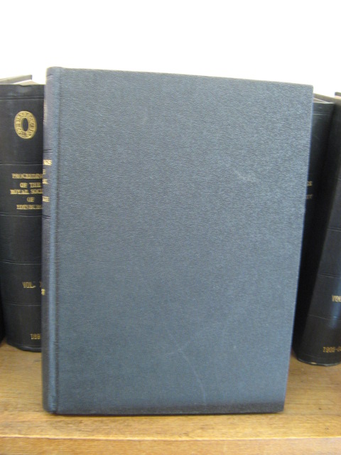 Proceedings of the Royal Society of Edinburgh; Vol. LXV, Section A (Mathematical and Physical Sciences), 1957-1961