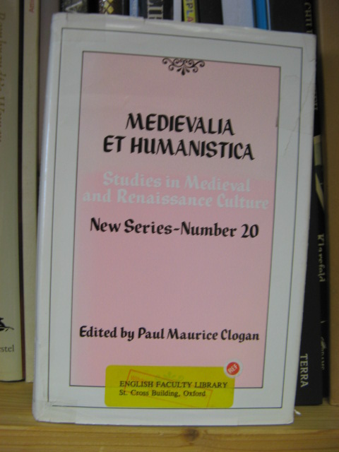 Medievalia et Humanistica: Studies in Medieval & Renaissance Culture: New Series: Number 20: Breaching Boundarie
