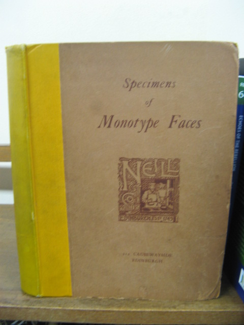 Specimens of Monotype Faces