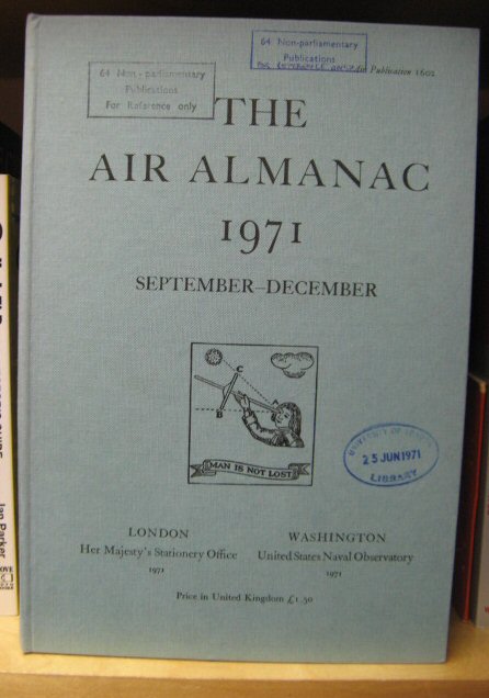 The Air Almanac: September - December 1971