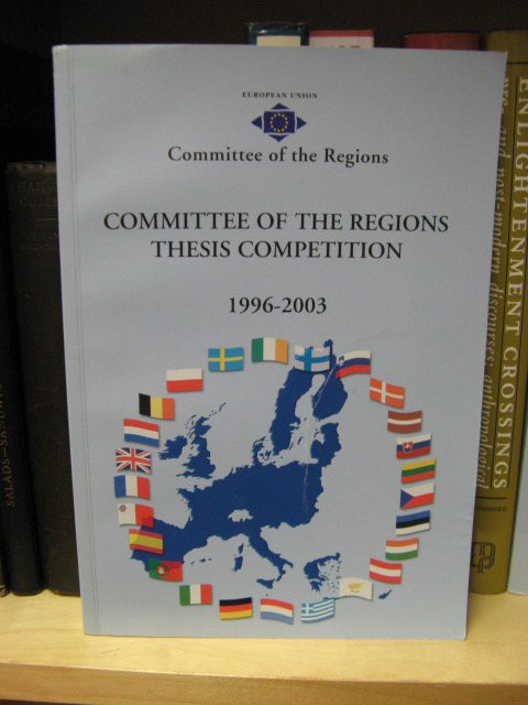 Committee of the Regions Thesis Competition 1996 - 2003