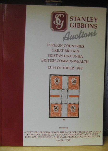 Stanley Gibbons Auctions: Foreign Countires, Great Britain, Tristan Da Cunha, British Commonwealth: 13 - 14 Octobern 1999