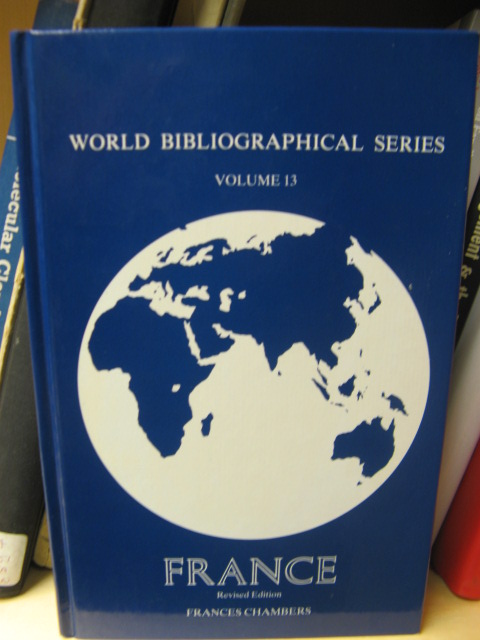 France (World Bibliographical Series)