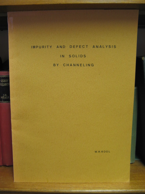 Impurity and Defect Analysis in Solids by Channeling