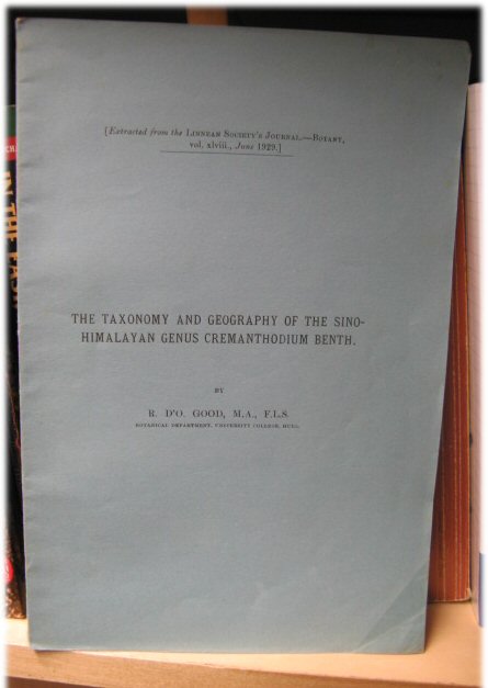 The Taxonomy and Geography of the Sino-Himalayan Genus Cremanthodium Benth