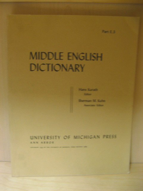 Middle English Dictionary, Part E.3: Escheuen - Fair
