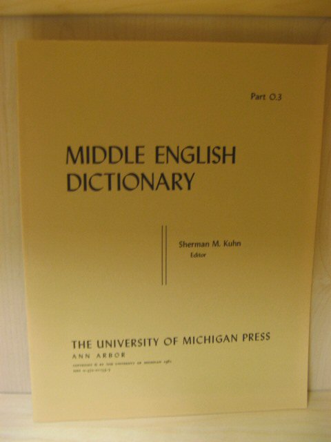 Middle English Dictionary, Part O.3: Ordeinen - Ournement