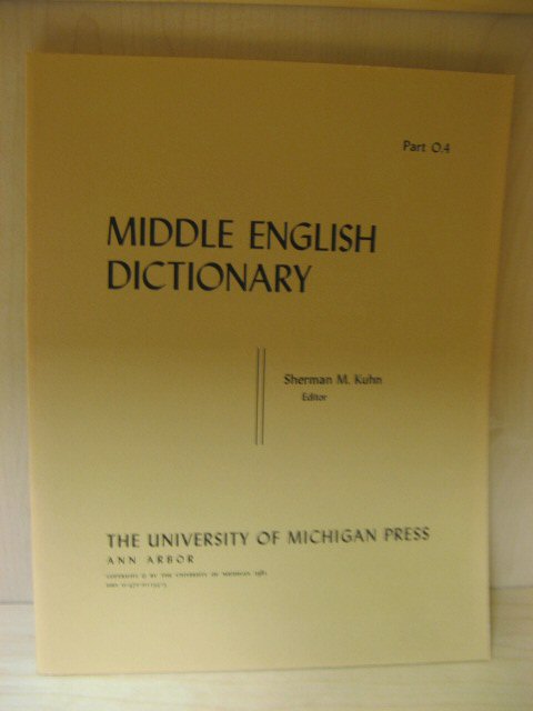 Middle English Dictionary, Part O.4: Ournen - Oversen