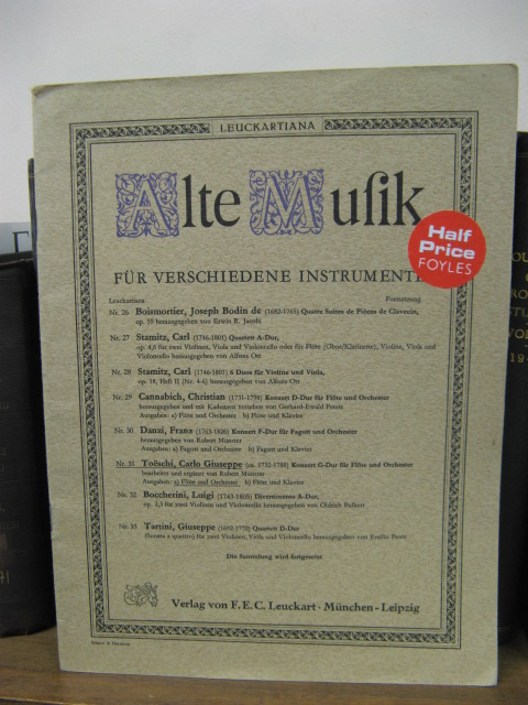 Alte Musik Fur Verschiedene Instrumente: Konzert G-dur Fur Flote Und Orchester