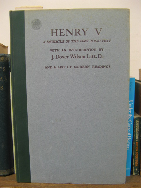 Henry V: A Facsimile of the First Folio Text