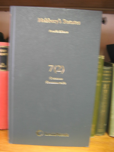 Halsbury's Statutes: Fourth Edition, Volume 7 (2): Commons, Commonwealth: 2008 Reissue