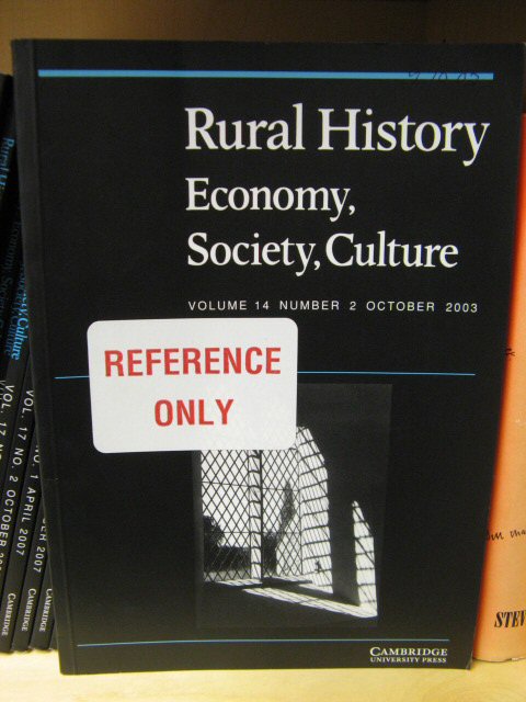 Rural History: Economy, Society, Culture: Volume 14, Number 2, October 2003